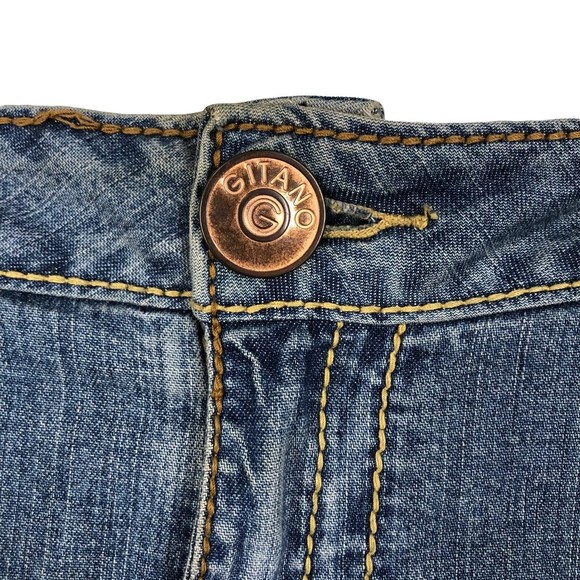 Vtg 1980s-90s Gitano Plus sz Maxi Skirt Denim Modest Church Spandex 22W - Picture 4 of 9